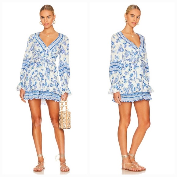 HEMANT AND NANDITA
Short Dress in Cobalt &
White. Size S - Picture 1 of 4